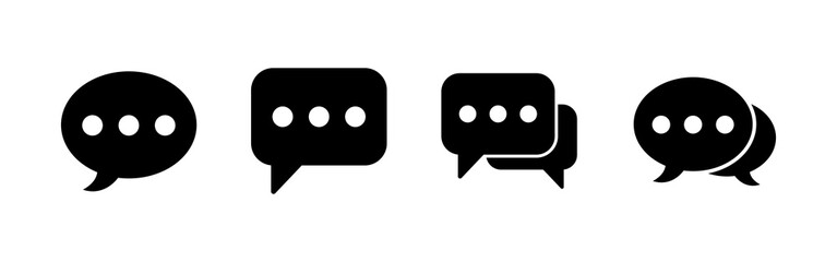 Chat icons set. Chat vector icon. Speech bubble