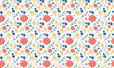 Minimalist Floral Seamless Pattern For Textile and Prints Beautiful Paper Wrapping