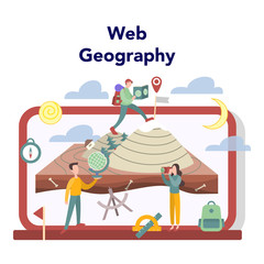 Geography online education sevice. Global science studying