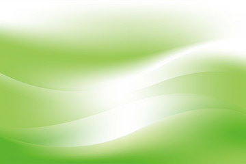 Abstract Smooth Green White Wave Background Design Template Vector