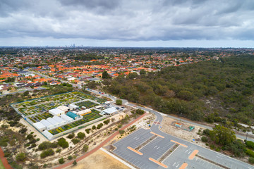 Obraz premium aerial view of Morley, district of Perth, western australia, Australia 