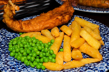 fish and chips are one of Britain's national dishes.