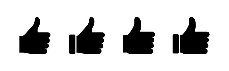 Like icons set. Thumbs up icon. social media icon