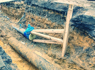 Replacement of old pipe branch to new steel one