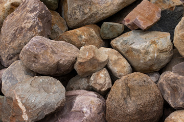 Large stones close up, natural textures, nature background.