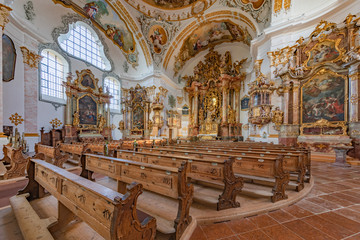 Kirche, Wallfahrtskirche, St. Maria Himmelfahrt, Marienberg, Burghausen, Landkreis Altötting,...