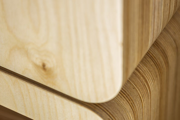 Close up of the  loudspeaker box made of plywood © Fotoforce