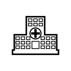 Hospital building icon