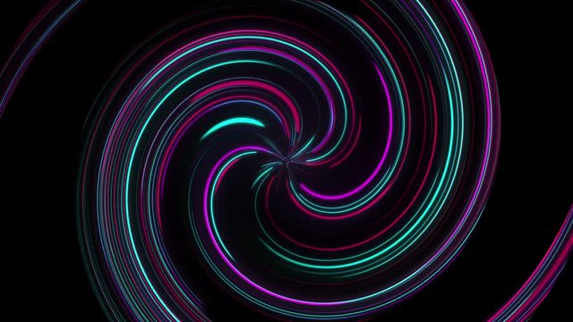 spiral line abstract colorful background animation 