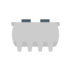 Septic tank vector icon. That sanitation equipment part of drainage system for installation or construction in underground for sewage or wastewater treatment by bacteria for home toilet and bathroom.
