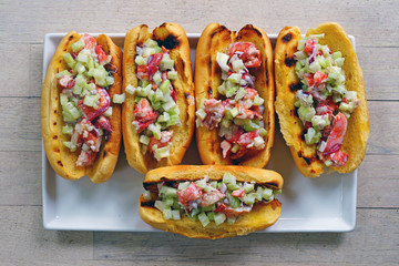 A platter of lobster salad rolls