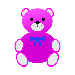 Pink teddy bear toy