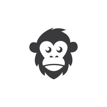 monkey head  icon vector illustration design