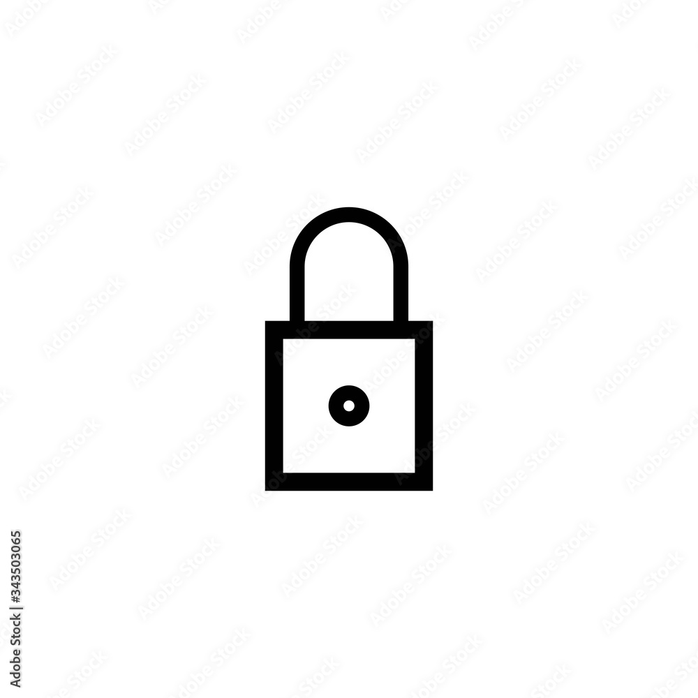 Sticker padlock icon