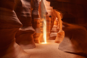 Upper Antelope Canyon (also known as The Crack) on Navajo land east of Page, Arizona, USA.