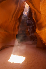 Upper Antelope Canyon (also known as The Crack) on Navajo land east of Page, Arizona, USA.