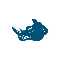 rhino icon logo vector illustration design
