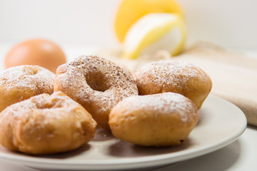Spanish donuts with lemon flavor (Rosquillas)