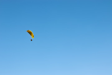 paragliding in the sky