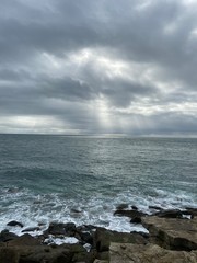 storm over the sea