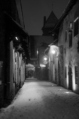 Old city at night