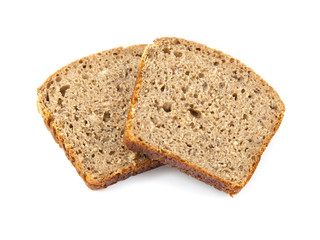village sliced bread on top of a white background.