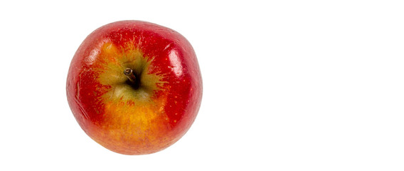 red apple isolated on white background