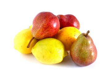 Fruit on a white background. Suitable for advertising background.