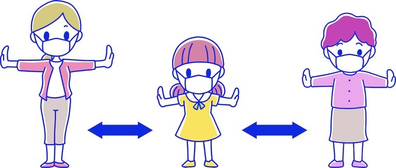 ソーシャルディスタンス ３世代 女性