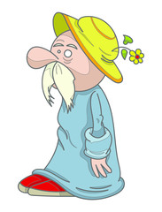 Personnage moustachu