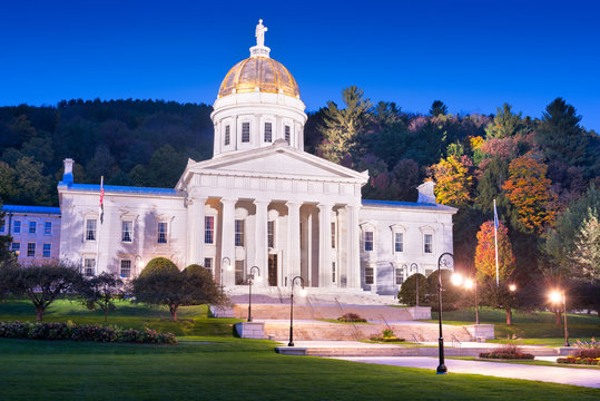 The Vermont State House in Montpelier, Vermont