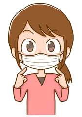 マスク　着用　予防　風邪　花粉症　ウィルス