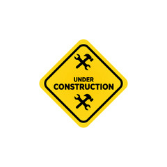Under construction symbol design template