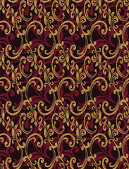 Damask pattern vector element. Classic luxury old-fashioned ornament grunge background. Royal victorian texture for wallpaper, textile, fabric, wrapping. Exquisite floral baroque patterns.