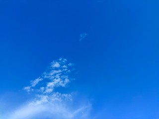 blue sky and white cloud