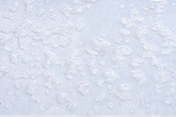 abstract white background with bubbles, dots and stains