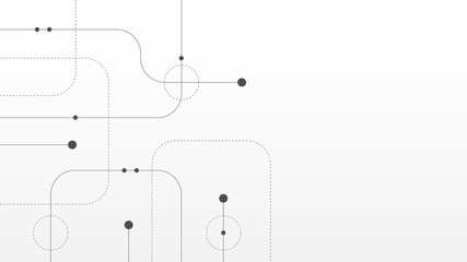 Abstract geometric connect lines and dots.Simple technology graphic background.Illustration Vector design Network and Connection concept.