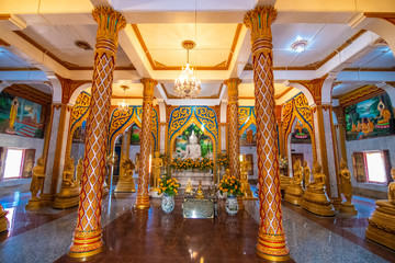 Phuket, Thailand - January, 2020: The temple Wat Chalong located in Phuket