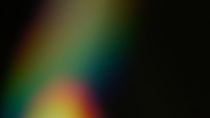 Rainbow Colors Optical Flare Abstract Bokeh and Light Leaks Photo Overlays with Camera Lens Film Burn  Defocused Blur Reflection Bright Sunlights. Use in Screen Overlay Mode for Photo Processing.