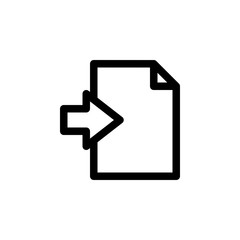 Import File User Interface Outline Icon Logo Vector Illustration
