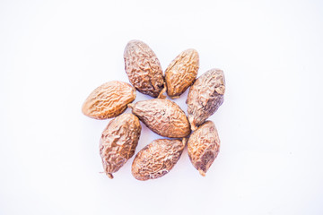 food, nut, almond, nuts, isolated, snack, healthy, brown, white, almonds, seed, fruit, ingredient, closeup, macro, heap, raw, tasty, organic, natural, peanut, close-up, nature, group, diet