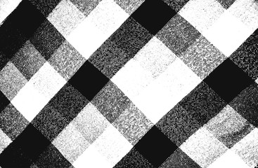 Distress grunge vector textures of fabric. Black and white background. EPS 8 illustration