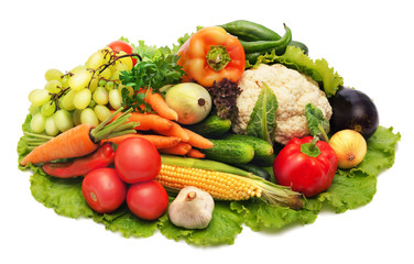 Naklejka na ściany i meble Fresh Vegetables, Fruits and other foodstuffs.