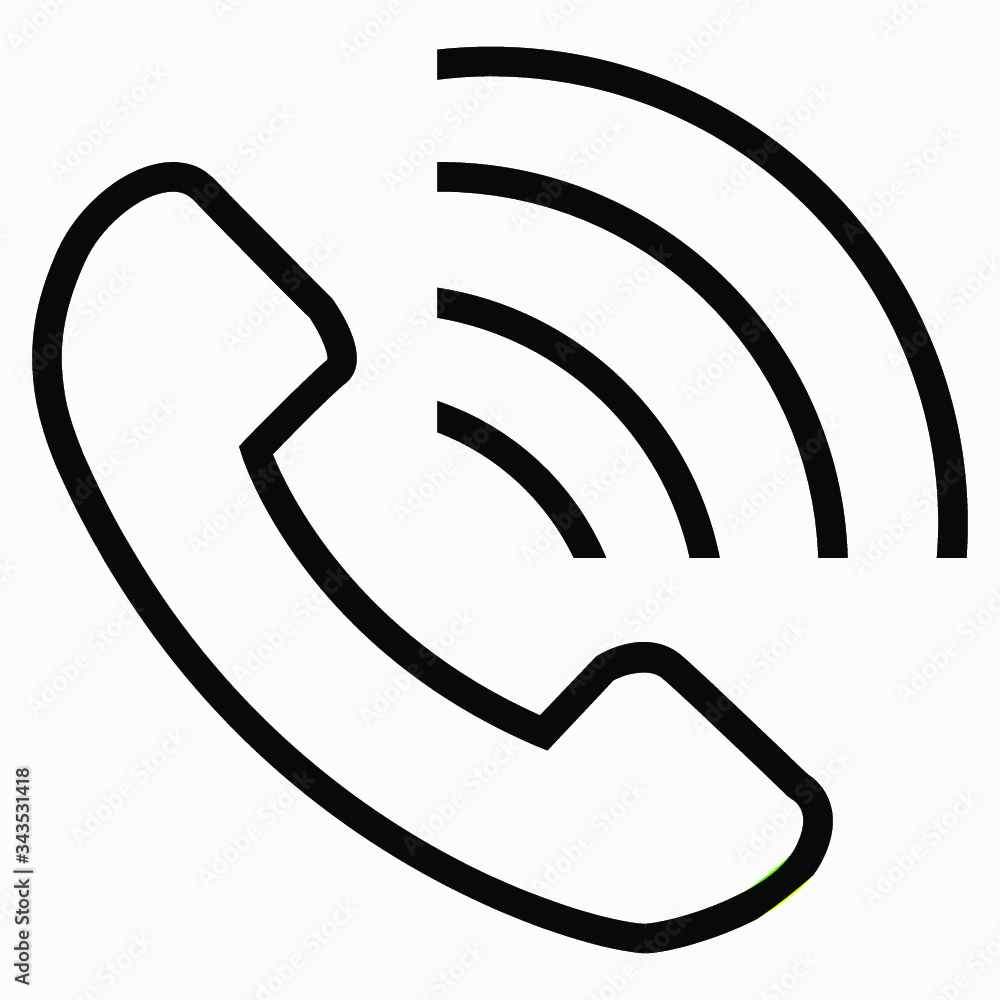 Poster call icon symbol isolated minimal single flat linear icon for application and info-graphic. commerci