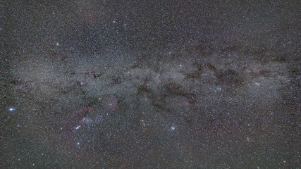 Part of the Milky way galaxy taken on the winter sky from Romania