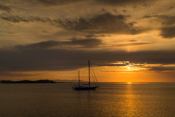 Sunset in Mykonos, Greece