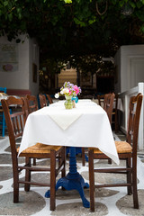 Beautiful Mykonos island detail, Greece 