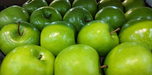 fresh green apples