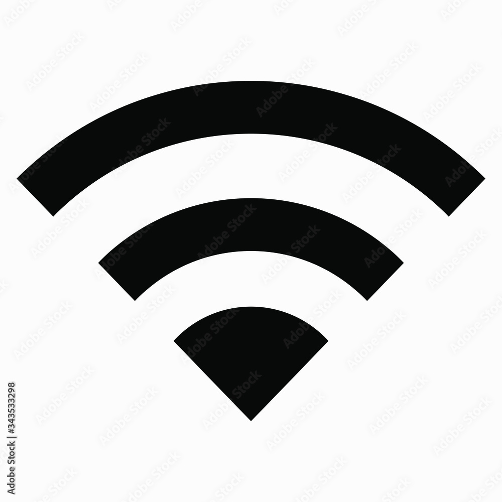 Poster wi-fi icon isolated minimal single flat linear icon for application and info-graphic. commercial lin