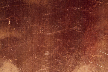 Metal texture with scratches. copper background. dirty grunge surface